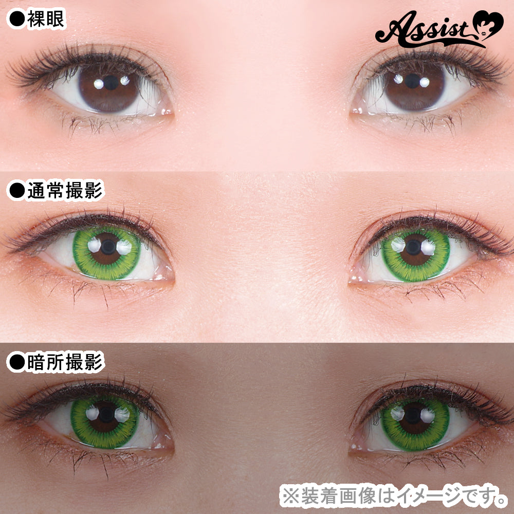 Assist Shutella 1Day 日拋COSPLAY隱形眼鏡 (1盒6片) Fresh lime