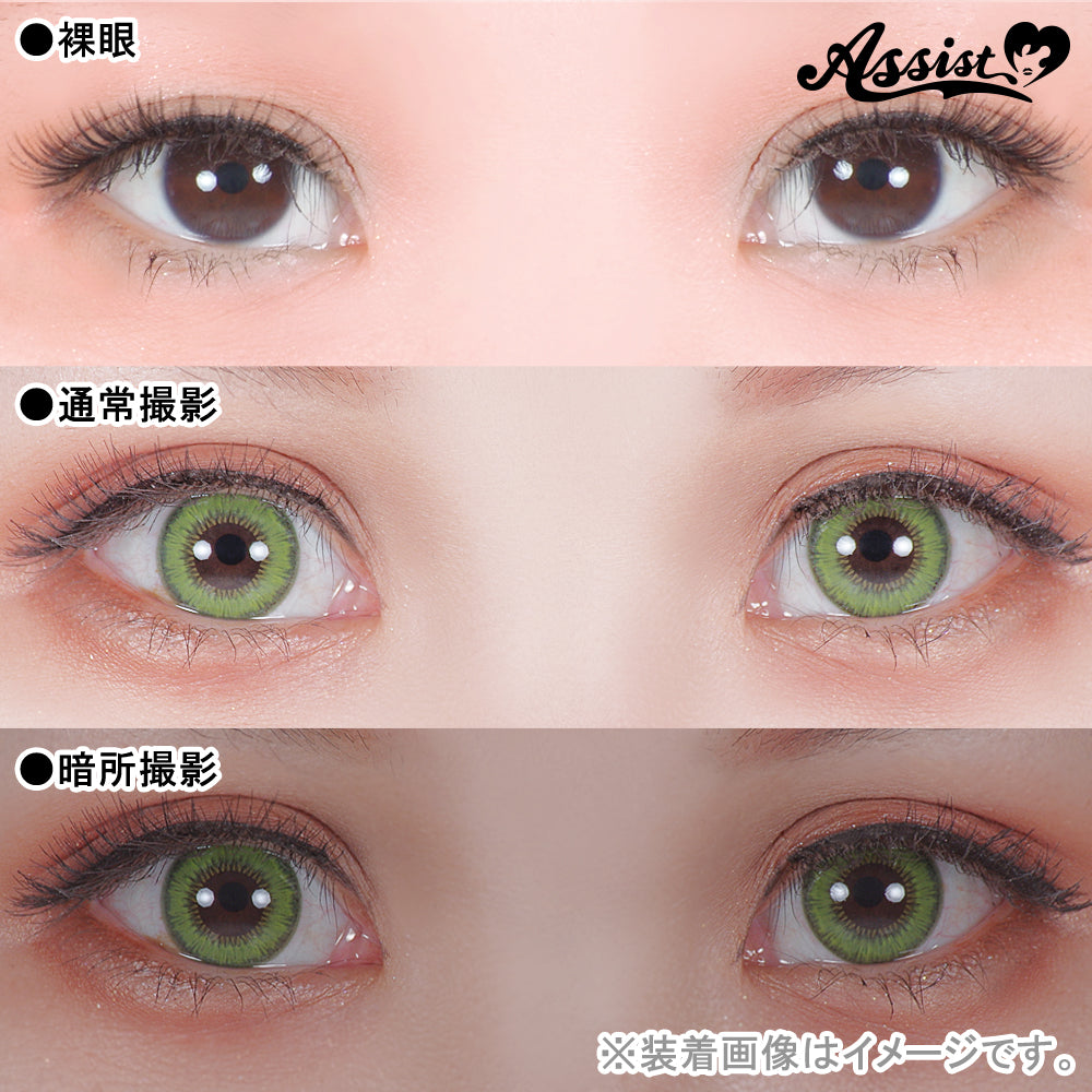 Assist Shutella 1Day 日拋COSPLAY隱形眼鏡 (1盒6片) Matcha Stream