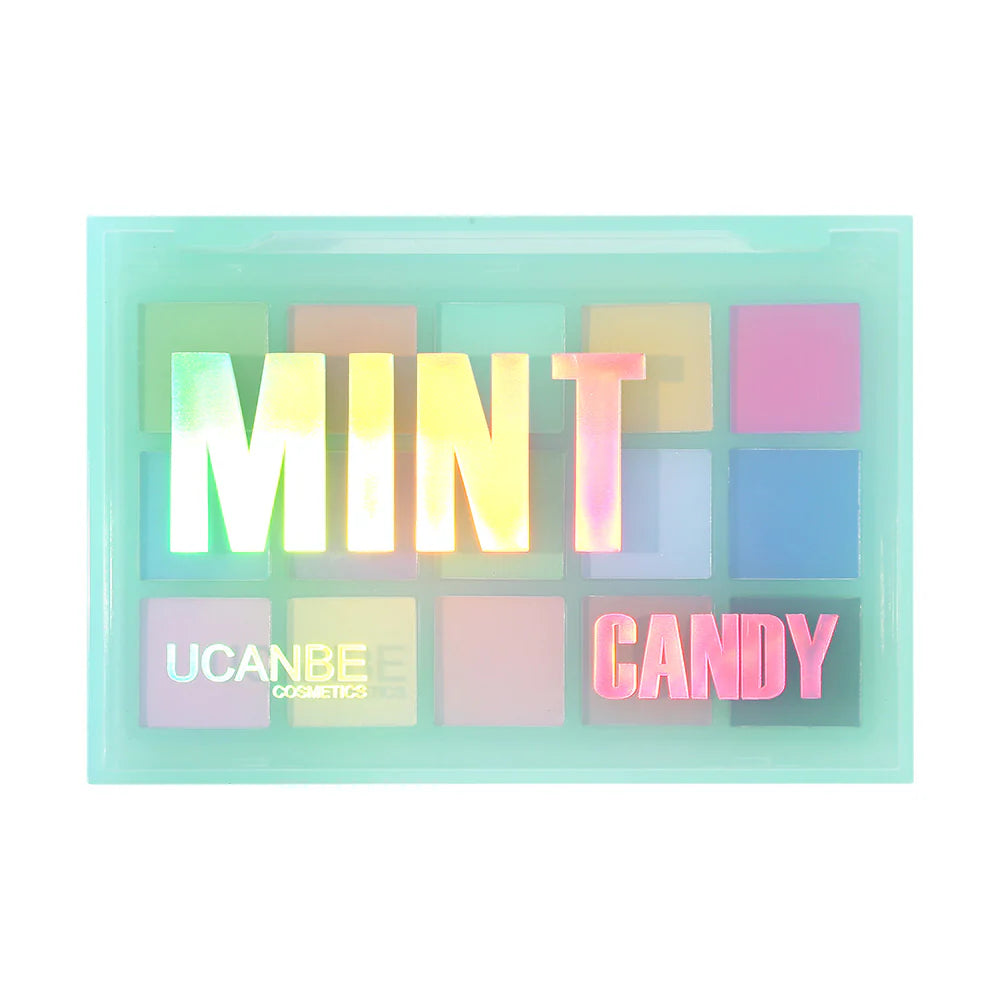 UCANBE 15色 眼影盤 馬卡龍 MINT CANDY