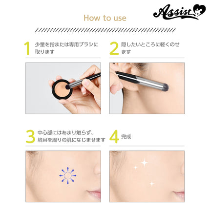 全效遮蓋遮瑕膏 (自然色) 日本Assist Cosplay用品