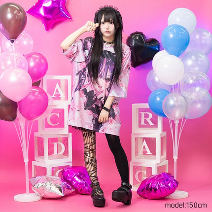 LOVE GIRL Tシャツ 地雷系 病みかわいい ダーク パンク 原宿系