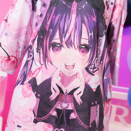 LOVE GIRL Tシャツ 地雷系 病みかわいい ダーク パンク 原宿系