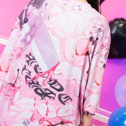 LOVE GIRL Tシャツ 地雷系 病みかわいい ダーク パンク 原宿系