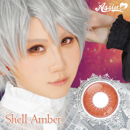Assist Shutella 1Day 日拋COSPLAY隱形眼鏡 (1盒6片)  Shell Amber