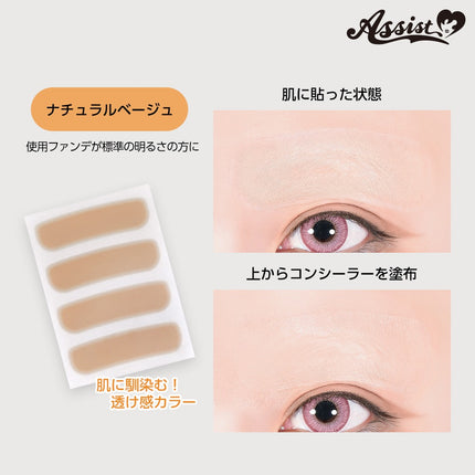 眉消職人遮眉貼紙 第 Ⅱ 代 自然膚色/偏粉膚色 12張 (3*4枚入)