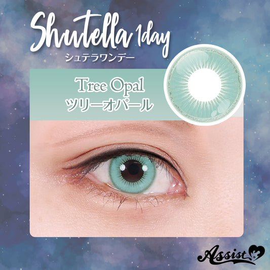 Assist Shutella 1Day 日拋COSPLAY隱形眼鏡 (1盒6片)  Tree Opal