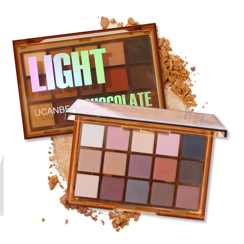 UCANBE 15 Color Eyeshadow Palette Light Chocolate