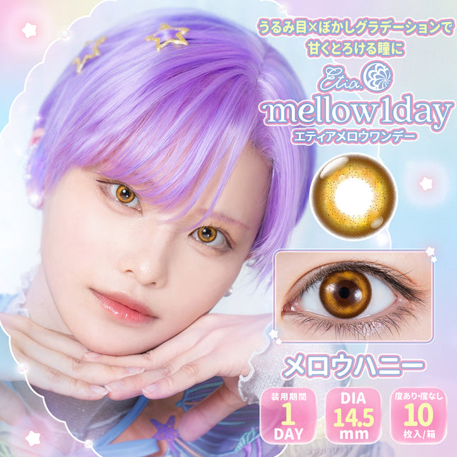 Etia Mellow Honey 1Day 14.5mm 日本Cosplay隱形眼鏡 (10片裝)