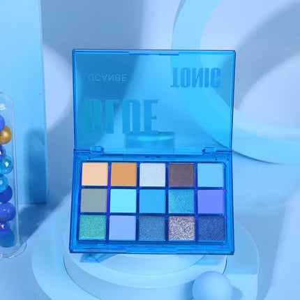 UCANBE 15色 眼影盤 Blue Tonic (藍色系列)