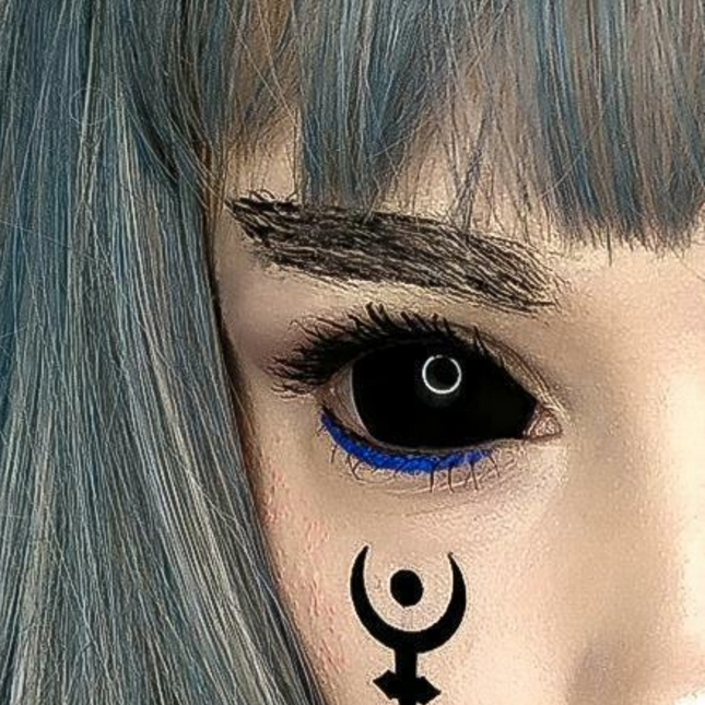 22MM SCLERA 黑色全瞳隱形眼鏡