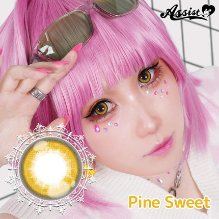 (1對)15.0mm Puppilla Sweet 1Day Pineapple Sweet 日本Cosplay 日拋隱形眼鏡