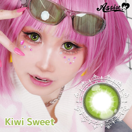 (1對)15.0mm Puppilla Sweet 1Day Kiwi Sweet 日本Cosplay 日拋隱形眼鏡