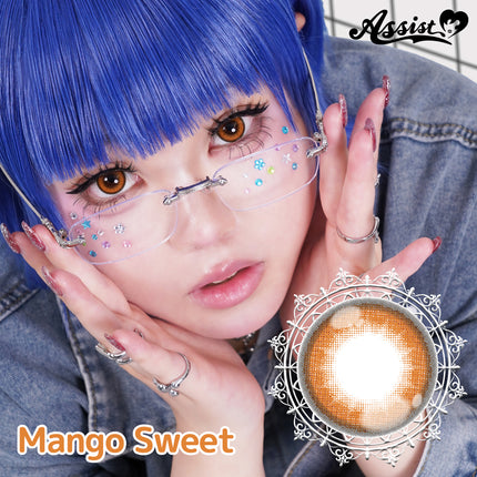 (1對)15.0mm Puppilla Sweet 1Day Mango Sweet 日本Cosplay 日拋隱形眼鏡