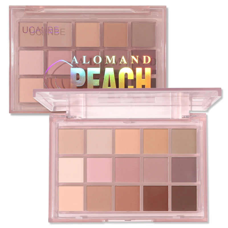 UCANBE 15 Color Eyeshadow Palette Plum Jam & Peach